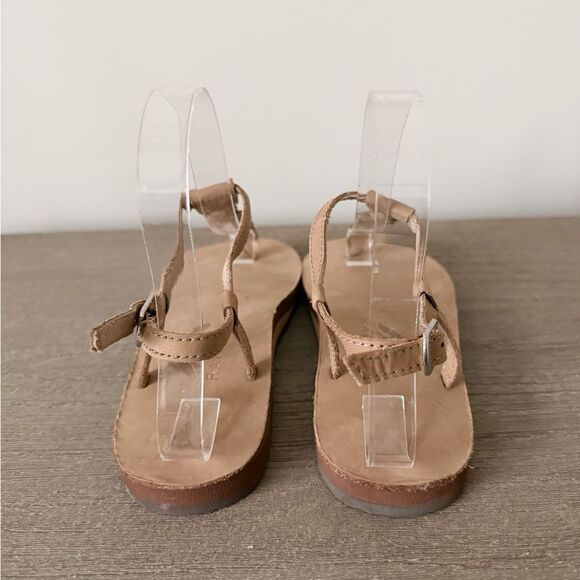 Rainbow T Street Braided Strap Sandal in Tan Leather Size S (5.5-6.5) - Picture 4 of 8